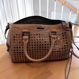 Rebecca Minkoff studded leather satchel